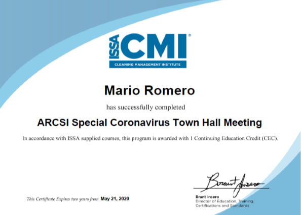 Certificación ARCSI GBAC